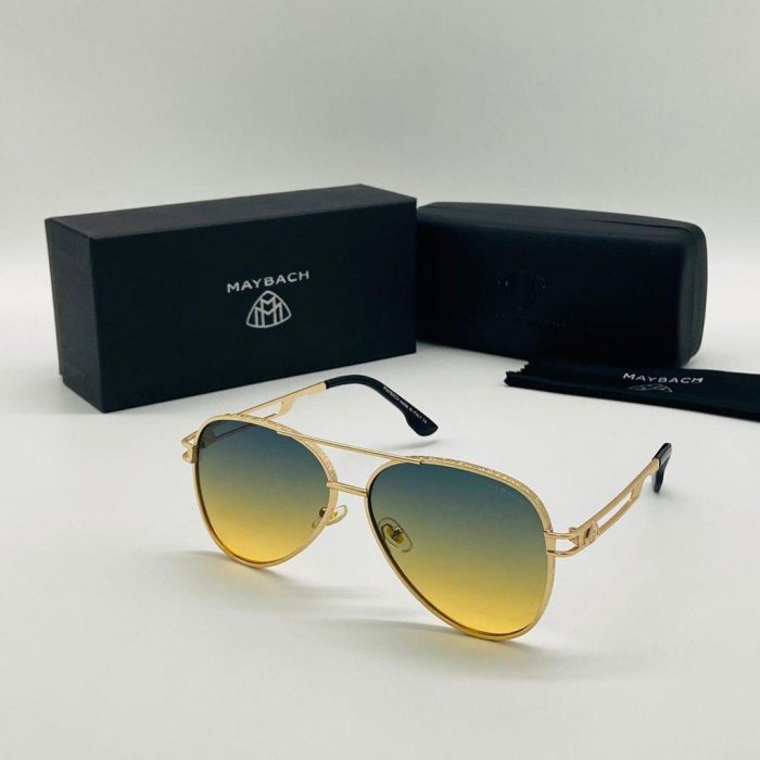 Maybach Light Blue Golden Round Shade